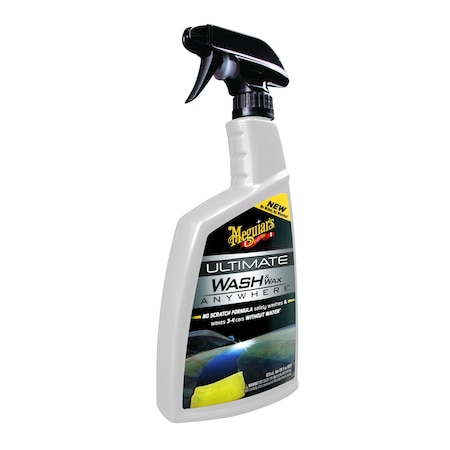 Meguiars Wash And Wax Anywhere, Liquid, With Wax, 26 Ounce G3626